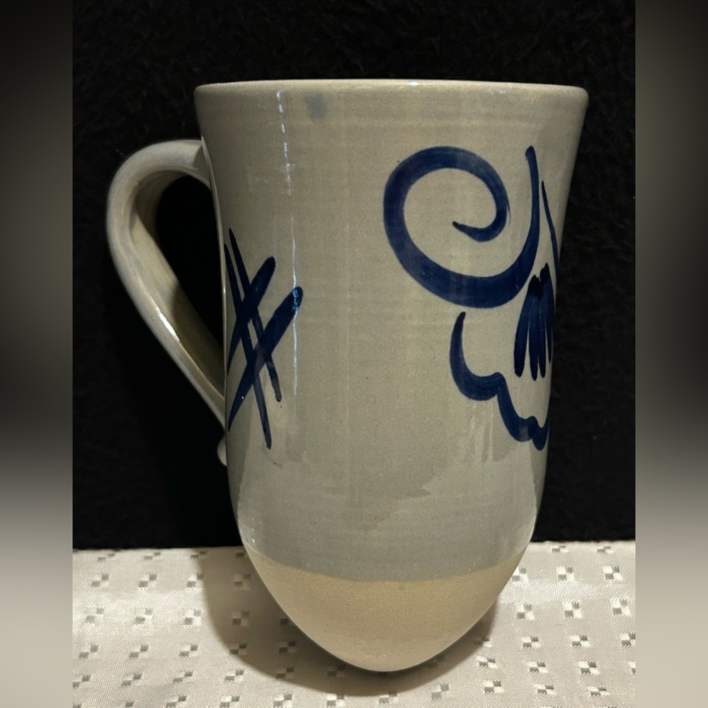 Vintage Westerwald Pottery Salt Glaze Pointed Bottom Mug